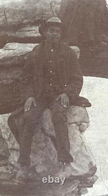 CIVIL WAR BLK AMERICAN+FAMILY at UMBRELLA ROCK OVLK'N BATTLE of WAUNATCHIE PHOTO
