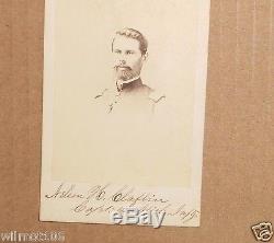 CIVIL War CDV Captain Nelson H. Claflin 12th Michigan Infantry Wounded 1862 Look