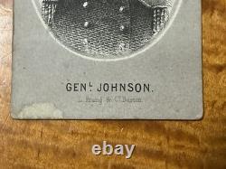 CIVIL WAR CDV CONFEDERATE GENERAL JOSEPH E. JOHNSON L. Prang & Co. Boston PHOTO
