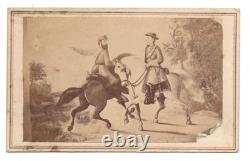 CIVIL WAR CDV CSA Confederate Robert E Lee Meeting Stonewall Jackson c1860s