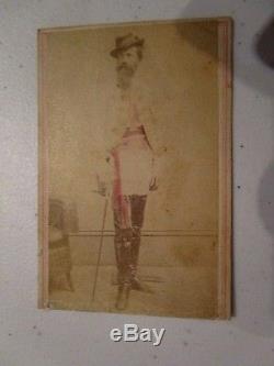 CIVIL War CDV Of A Dapper Cavalier With I. D. Signature