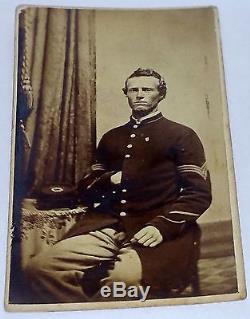 CIVIL WAR CDV SOLIDIER SERGEANT F WHIPPLE 2 REGIMENT USVV