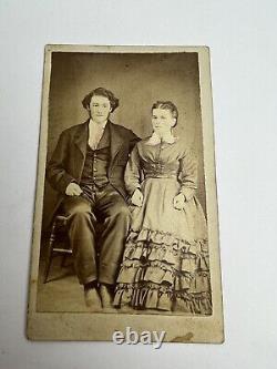 CIVIL WAR CDV Soldier David H Diehl & Wife 90th PA Infantry Killed In Action