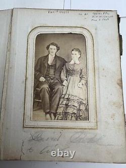 CIVIL WAR CDV Soldier David H Diehl & Wife 90th PA Infantry Killed In Action