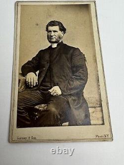 CIVIL WAR CDV Soldier Photo CPL. William T. Hess 4th Pa. CAV Killed In Action