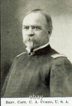 CIVIL WAR Captain Charles A. Curtis U. S. A. Stereoview PHOTO, 3D Picture Original