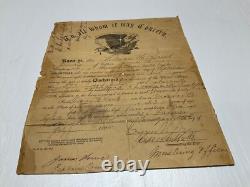 CIVIL WAR DISCHARGE TILMAN H LAND 7th TENN MTD INFTY FAMILY LISTED BACK C PHOTO