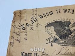 CIVIL WAR DISCHARGE TILMAN H LAND 7th TENN MTD INFTY FAMILY LISTED BACK C PHOTO
