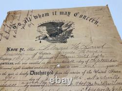 CIVIL WAR DISCHARGE TILMAN H LAND 7th TENN MTD INFTY FAMILY LISTED BACK C PHOTO