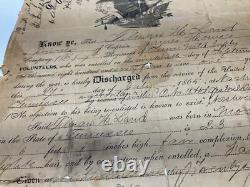 CIVIL WAR DISCHARGE TILMAN H LAND 7th TENN MTD INFTY FAMILY LISTED BACK C PHOTO