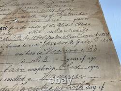 CIVIL WAR DISCHARGE TILMAN H LAND 7th TENN MTD INFTY FAMILY LISTED BACK C PHOTO