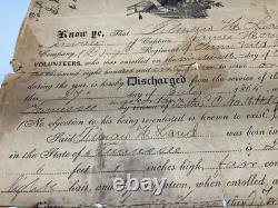 CIVIL WAR DISCHARGE TILMAN H LAND 7th TENN MTD INFTY FAMILY LISTED BACK C PHOTO