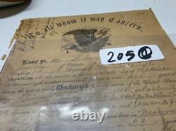 CIVIL WAR DISCHARGE TILMAN H LAND 7th TENN MTD INFTY FAMILY LISTED BACK C PHOTO