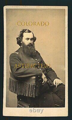 CIVIL WAR Dr FREDERICK J. BANCROFT MAJOR MEDICAL CORPS CDV photo COLORADO 1864