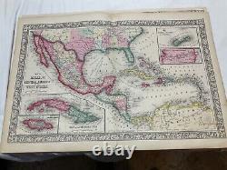 CIVIL WAR ERA 1860s GROUP OF MAPS PART OF UNITED STATES MEXICO PHOTO @1877