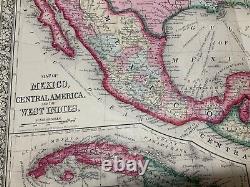 CIVIL WAR ERA 1860s GROUP OF MAPS PART OF UNITED STATES MEXICO PHOTO @1877
