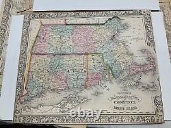 CIVIL WAR ERA 1860s GROUP OF MAPS PART OF UNITED STATES MEXICO PHOTO @1877