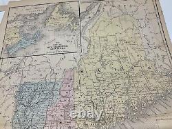 CIVIL WAR ERA 1860s GROUP OF MAPS PART OF UNITED STATES MEXICO PHOTO @1877