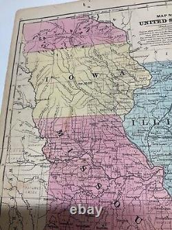 CIVIL WAR ERA 1860s GROUP OF MAPS PART OF UNITED STATES MEXICO PHOTO @1877