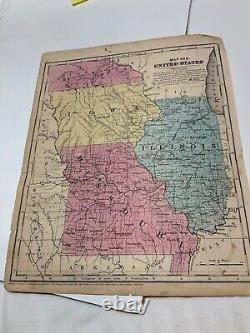 CIVIL WAR ERA 1860s GROUP OF MAPS PART OF UNITED STATES MEXICO PHOTO @1877