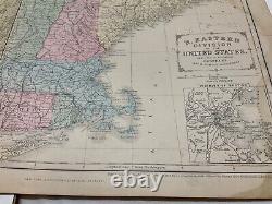 CIVIL WAR ERA 1860s GROUP OF MAPS PART OF UNITED STATES MEXICO PHOTO @1877