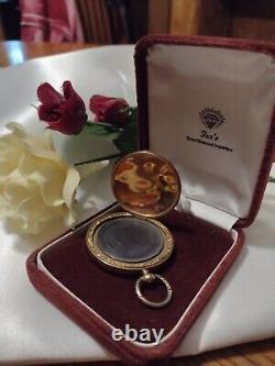 CIVIL WAR ERA VICTORIAN ANTIQUE 10K GOLD LOCKET FOB (Front And Back Cover)