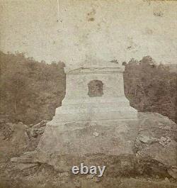 CIVIL WAR GETTYSBURG LITTLE ROUND TOP 16th MICHIGAN INF. REGT. STEREOVIEW PHOTO