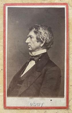 CIVIL WAR LINCOLN'S SEC. Of STATE WILLIAM H. SEWARD BRADY 1862 PHOTO CDV