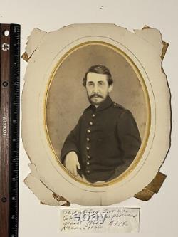 CIVIL WAR SOLDIER PHOTOGRAPH 1860s with Original Mount