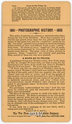 CIVIL WAR SV City Point, Virginia War Photo & Exhibition Co