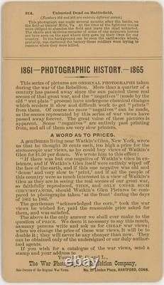 CIVIL WAR SV Gaines Mills, Va Dead Bodies War Photograph Co