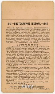 CIVIL WAR SV Secretary Edwin S. Stanton War Photo & Exhibition Co