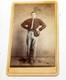Civil War Tinted Cdv Union Artilleryman In State Militia Uniform, Rare Pose