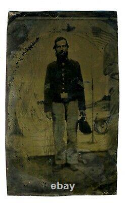 CIVIL WAR TINTYPE IDENTIFIED 104th NY INF POW