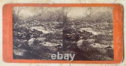 CIVIL WAR UNION BRANDYWINE POWDER WORKS DELAWARE STEREOVIEW PHOTO c1869