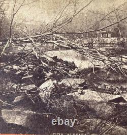 CIVIL WAR UNION BRANDYWINE POWDER WORKS DELAWARE STEREOVIEW PHOTO c1869