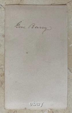 CIVIL WAR UNION VERY RARE VIEW of BRIG. GEN. WILLIAM F. BARRY PHOTO CDV 1863