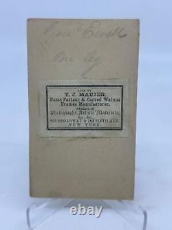 CIVIL WAR cdv photo General Richard Ewell Confederate Soldier CSA TJ Maujer RARE