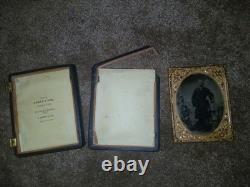 CIVIL WAR union case and photo broken needs repairs