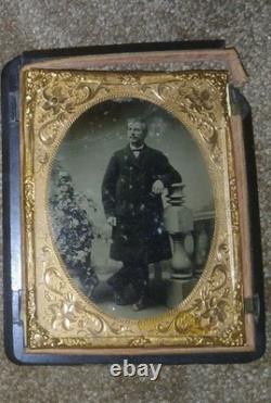 CIVIL WAR union case and photo broken needs repairs