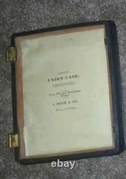 CIVIL WAR union case and photo broken needs repairs