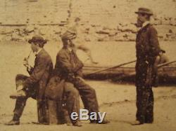 CIVIL War 1865 Fort Sumter Charleston Sc Matthew Brady Selfie Boat Albumen Photo