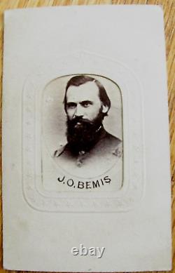 CIVIL War 51st Massachusetts Captain John Bemis CDV Photograph