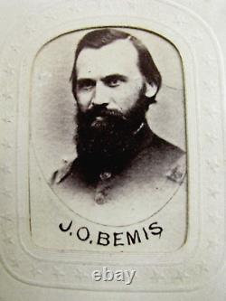 CIVIL War 51st Massachusetts Captain John Bemis CDV Photograph