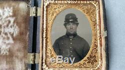 CIVIL War Ambrotype Soldier Bath, Maine