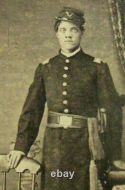 CIVIL War Black Officer Soldier Usct CDV Photograph