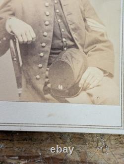 CIVIL War CDV Of Soldier From 44th Massachusetts Infantry