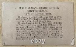 CIVIL War CDV Photo Washington's Headquarters Newburgh Ny Cannon Artillery View