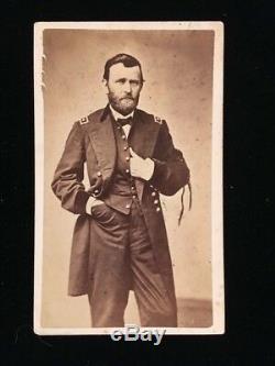 CIVIL War CDV Ulysses S. Grant Wearing Black Arm Band, Mourning For Lincoln