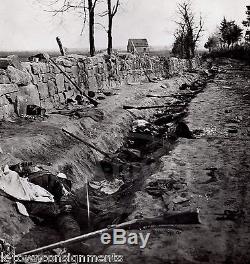 CIVIL War Casualties Battle Scene Large Vintage Photo From Orignal Negative